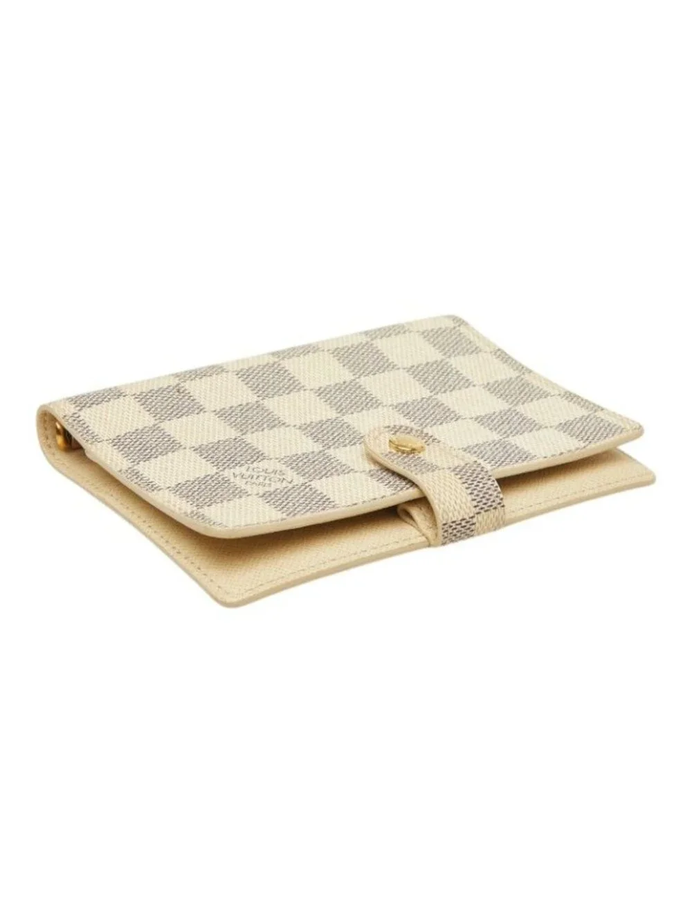 Louis Vuitton Damier Azur Agenda PM Notebook Cover White Leather